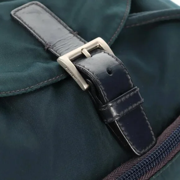 PRADA Backpack Nylon Blue Silver Auth 157773 - Picture 12 of 16